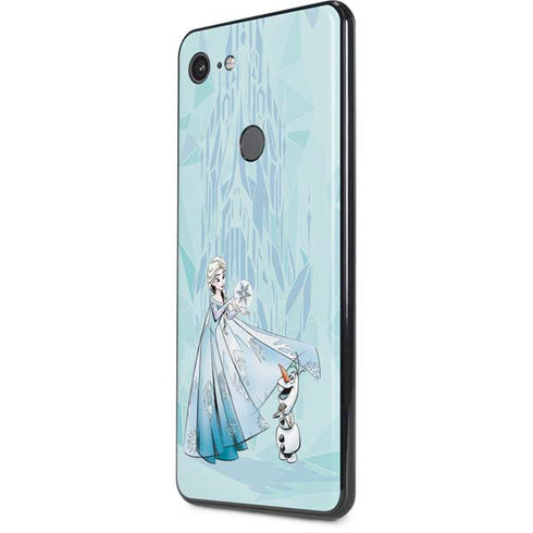 Disney Frozen Elsa and Olaf Art Google Pixel 3 XL Skin